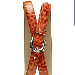 Banana Republic Orange "Lizard Skin" Belt